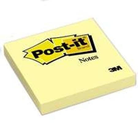 Post-It Sticky Note, Canary Yellow, 200-Sheet 5400A