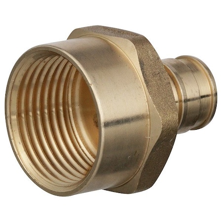 Zurn Straight, Brass, Barbed 3/8 in, 3/4 in QEUFC34GX