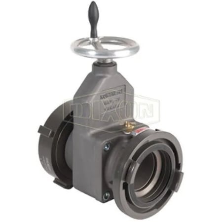 Dixon High Strength Large Dia Gate Valve, 5 x 4-1/2 in, Storz x FNST, 356-T6 Aluminum Alloy Body FSGV545F
