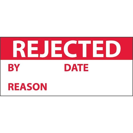 Nmc Rejected By Date Reason Label, Pk3 INL8