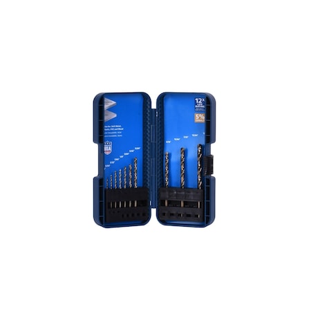 Century Drill & Tool 10 Piece Pro Grade Cobalt Drill Bit Set 26310