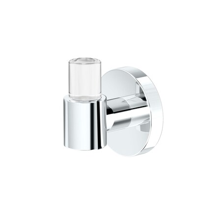 Gatco Clarion Robe Hook, Crystal-Clear Acrylic/Chrome 5715