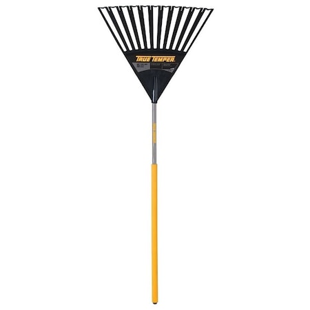 True Temper Clog Free Leaf Rake, 15 Tines, 48 in L Hardwood Handle 2914912