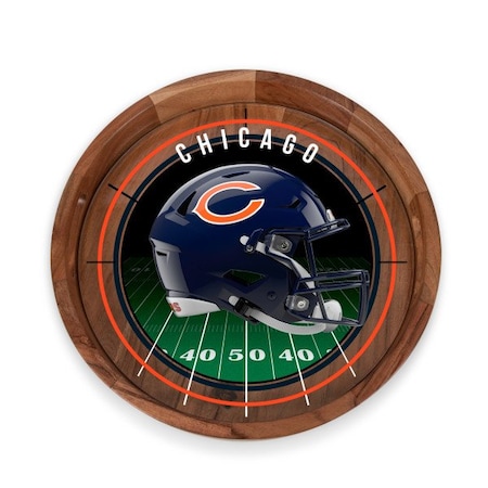 Picnic Time Family Of Brands NFL Chicago Bears - Barista Serving Tray with Glass Insert 907-09-511-064-2