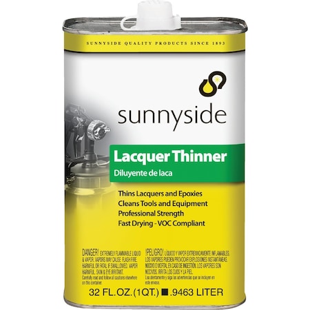 Sunnyside Low VOC Lacquer Thinner Quart 47732