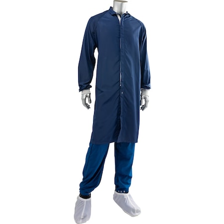 Uniform Technology C3 ISO 4 (Class 10) Cleanroom Frock CFRZC-65NV-2XL