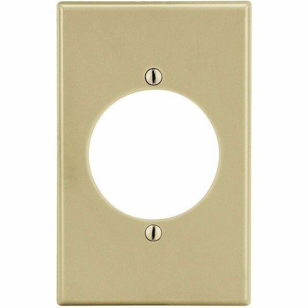 Hubbell Wiring Device-Kellems Wallplate, 1-Gang, 2.15" Opening, Ivory P724I