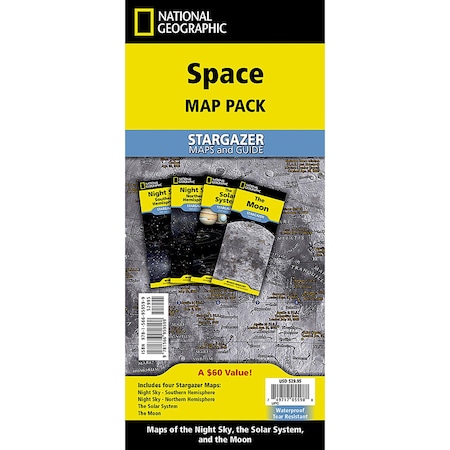 National Geographic Space, Stargazer Map Pack Bundle, Folded RE01021309B