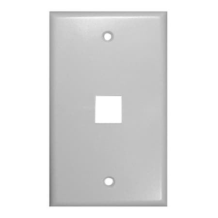 Vanco Vanco International- Inc  Vanco 1 Port Keystone Wallplate White 820101
