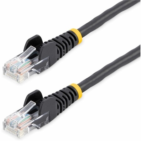 Startech.Com 50 FT BLACK CAT5E SNAGLESS PATCH CABLE 45PATCH50BK