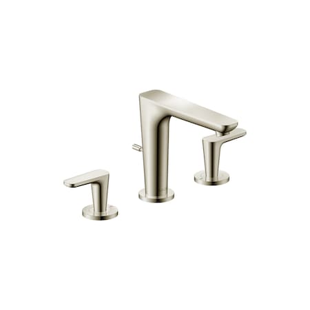 Axor Citterio C Widespread Faucet 125 with Pop-Up Drain, 1.2 GPM in Polished Nickel 49060831