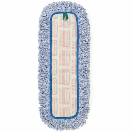Rubbermaid Commercial 18 x 5.7 Mop Pad, Blue, Microfiber, PK6 FGQ41600BL00