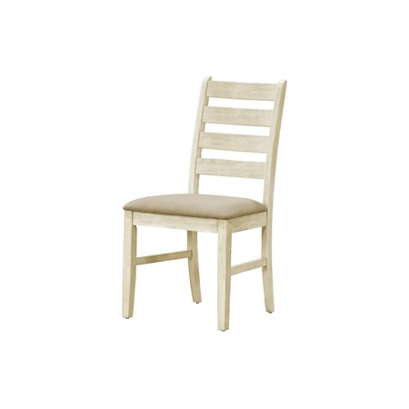 Monarch Specialties Dining Chair, 38'' Height, Upholstered, Antique White, Beige Linen Look, Transitional, 2PK I 1336