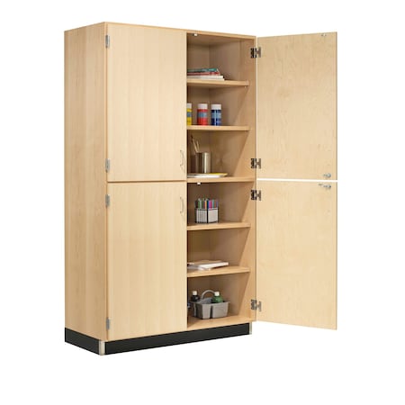 Diversified Spaces Shelving Storage Cabinet, 84 in H, 48 in W, (2) Fixed, (4) Adjustable Shelves 356-4822M