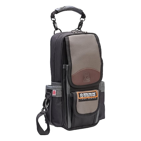 Veto Pro Pac Tool Bag, Black/Brown/Gray, 10 Pockets MB2