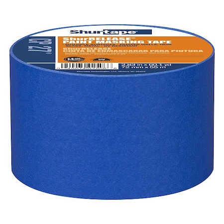 Shurtape Painter'sTape, CrepePaper, Blue, 60-1/8ydL 178868