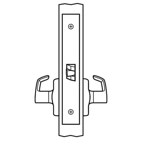Corbin Russwin Passage or Closet Mortise Trim Pack, NS Lever, A Rose, Satin Chrome ML2010 NSA 626 M31