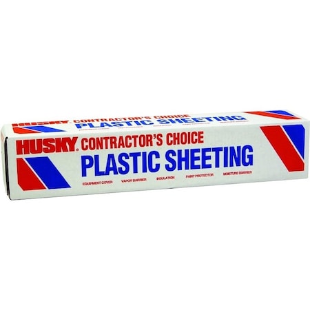 Poly-America Painter's Sheeting, 100 ft L, 4 ft W, Clear SW404C