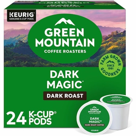 Green Mountain Coffee Roasters K-Cup Dark Magic Coffee, Compatible with Keurig Brewer, Regular, Dark, K-Cup, 24PK 5000378882