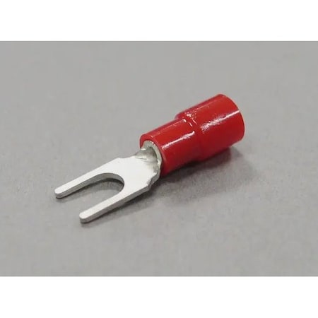 Nichifu Eco-Friendly Polycarbonate Insulated Spade Terminals, Stud 6, AWG 22-16 TMEX 1.25Y-3.5-RED