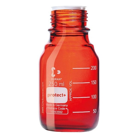 Duran Safety Coated Btl, Boro Gls, 138mm H, PK10 218063689