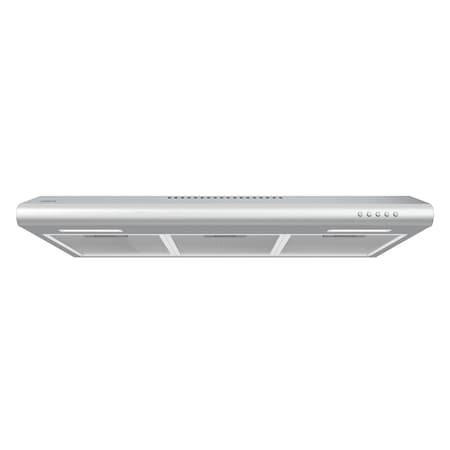 Wrightmaster 30 in. Convertible Under Cabinet Range Hood in Stainless Steel with 3-Speed Exhaust Fan ZR-CAS75918B