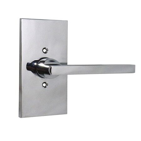 Baldwin Half Dummy Square Lever and Contemporary 5in Rose Bright Chrome Finish HDSQUCFR260