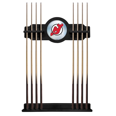 Holland Bar Stool Co New Jersey Devils Cue Rack in Black Finish CueBKNJDevl