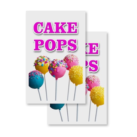Signmission Cake Pops, Vinyl Decals Only 24 Inch x 36 Inch, Vinyl Decal, 2PK DSB-2436-2PACK-Cake Pops