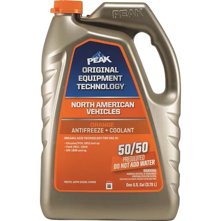 Peak AFC Original Equipment Technology 1 Gal. 50/50 Orange Antifreeze NAOB53