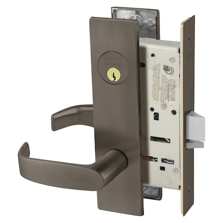 Sargent Grade 1 Storeroom or Closet Mortise Lock, L - Lever, LW1 - Escutcheon, Field Reversible, Convention 8204 LW1L 10B