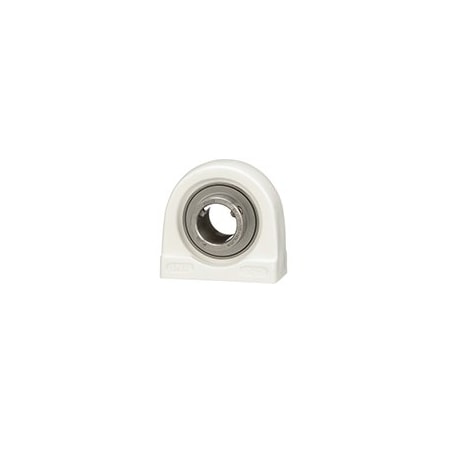 Ntn Pillow Block Bearing, Thermoplastic Housing Material, Set Screw, Ball, 1 in Dia, Stainless Steel Insert Material SUCTBL205-16C0FG1