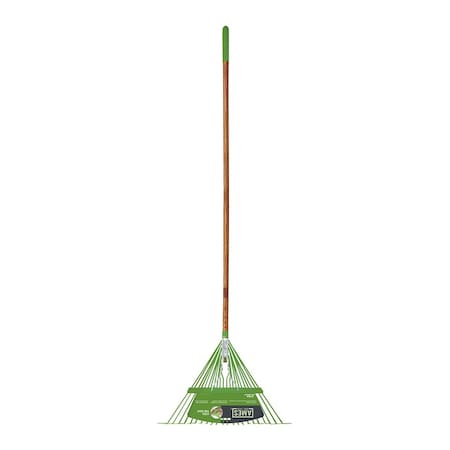 Ames 22-Tine Leaf Rake, Steel Head, Hardwood Handle, Cushion Grip 2915612
