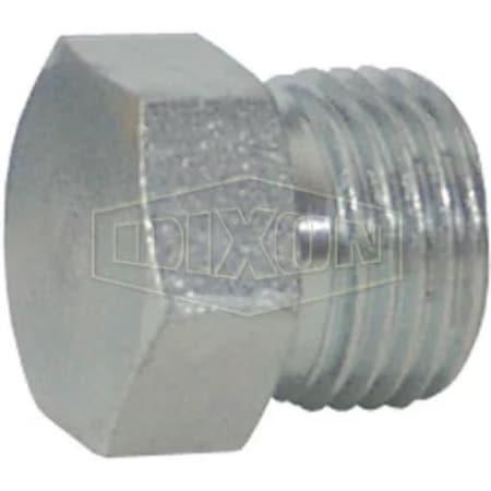 Dixon Flat Face Male Hydraulic Plug, 1-7/16-12 Nominal, Steel, Domestic FS2408-16