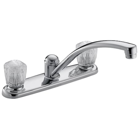 Delta 2100 / 2400 Series Two Handle Kitchen Faucet In Chrome 2102LF