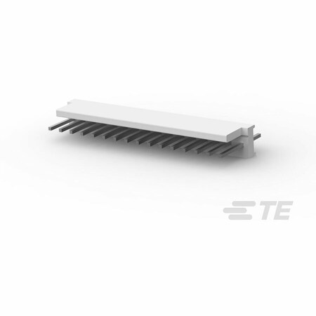 Te Connectivity Board Connector, 16 Contact(S), 1 Row(S), Male, Straight, 0.1 Inch Pitch, Solder Terminal, Natural 1-640454-6