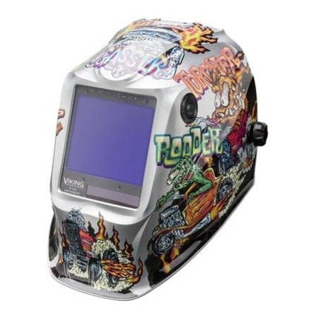 Lincoln Electric Welding Helmet, Viking 3350 Hot Rodders K4440-4