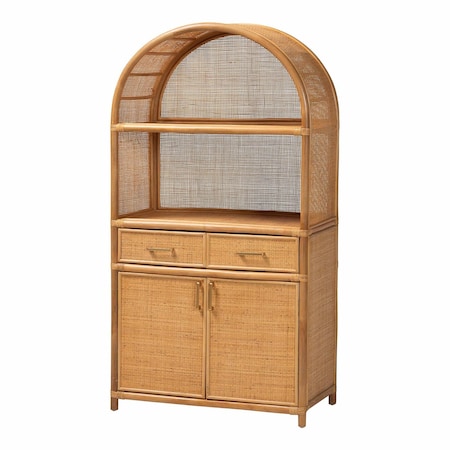Bali & Pari Mairen Natural Rattan Storage Cabinet 262-14417-ZORO