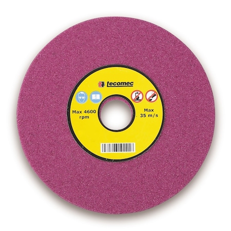 Tecomec Grinding Wheel 1/8" Chainsaw Chain Sharpening, 5-3/4" X 7/8" X 1/8", Ruby, 60 Medium Grit 1150029