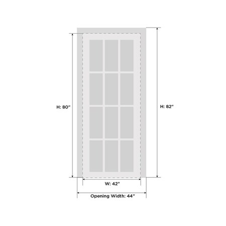 Sartodoors Modern Wood Interior Door with Hardware, Planum 0020 White Silk, Single Panel Frame Trims, Bathroom PLANUM0020ID-WS-42