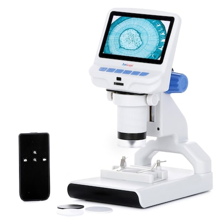 Amscope 4.3 inch Premium 1080P HD Portable LCD Digital Color Microscope w/Dual-LED Illumination + Optional DM140