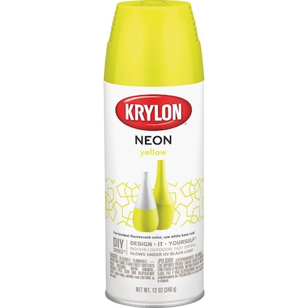 Krylon 12 Oz. Neon Yellow Spray Paint K09074007