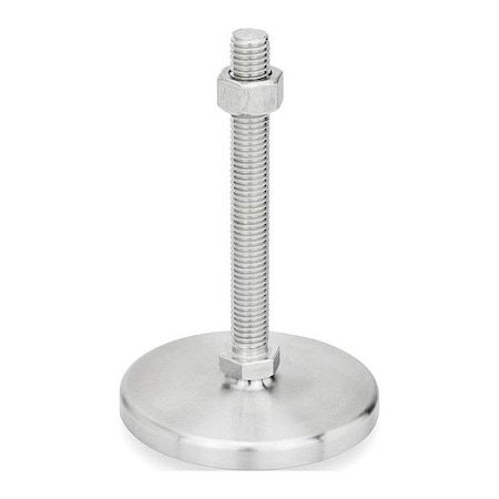 J.W. Winco Male-End Leveling Mount, 3.72 in H 21-80-3/8X16-75-D0-SK