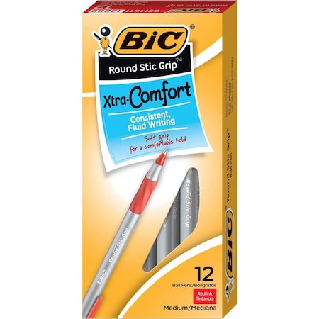 Bic Ballpoint Pens, Red, PK12 GSMG11RD