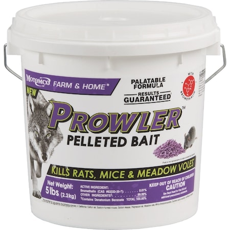 Prowler 5 Lb. Rats Mice & Meadow Voles Pelleted Bait 22190