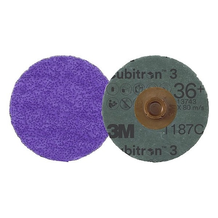 3M Cubitron Quick-Change Disc, Ceramic, 4 in Dia., PK25 7100332093