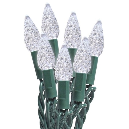 Santas Forest String Lights, LED, C6, Cool White, 50 Ct 29551