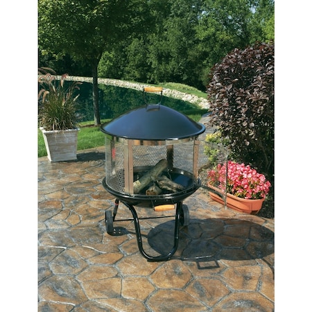 Well Traveled Living 28'' Portable Wood Burning Fire Pit 1471