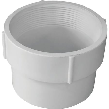 Canplas Pipe Adapter, 6 in, FNPT x Hub 414336BC