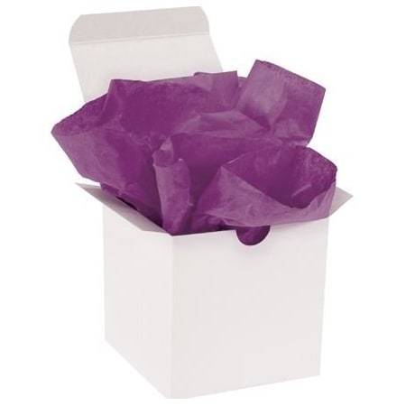 Bubblefast 480 20 x 30'' Plum Gift Grade Tissue Paper BFT2030B